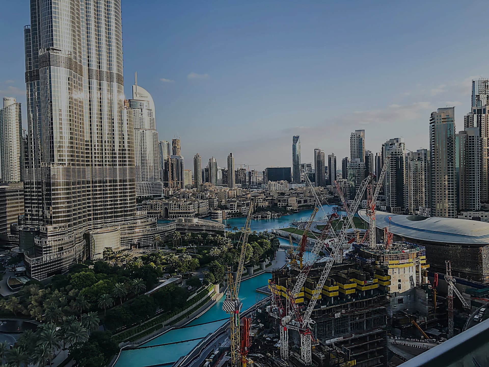 Skyscraper under construction in Dubai